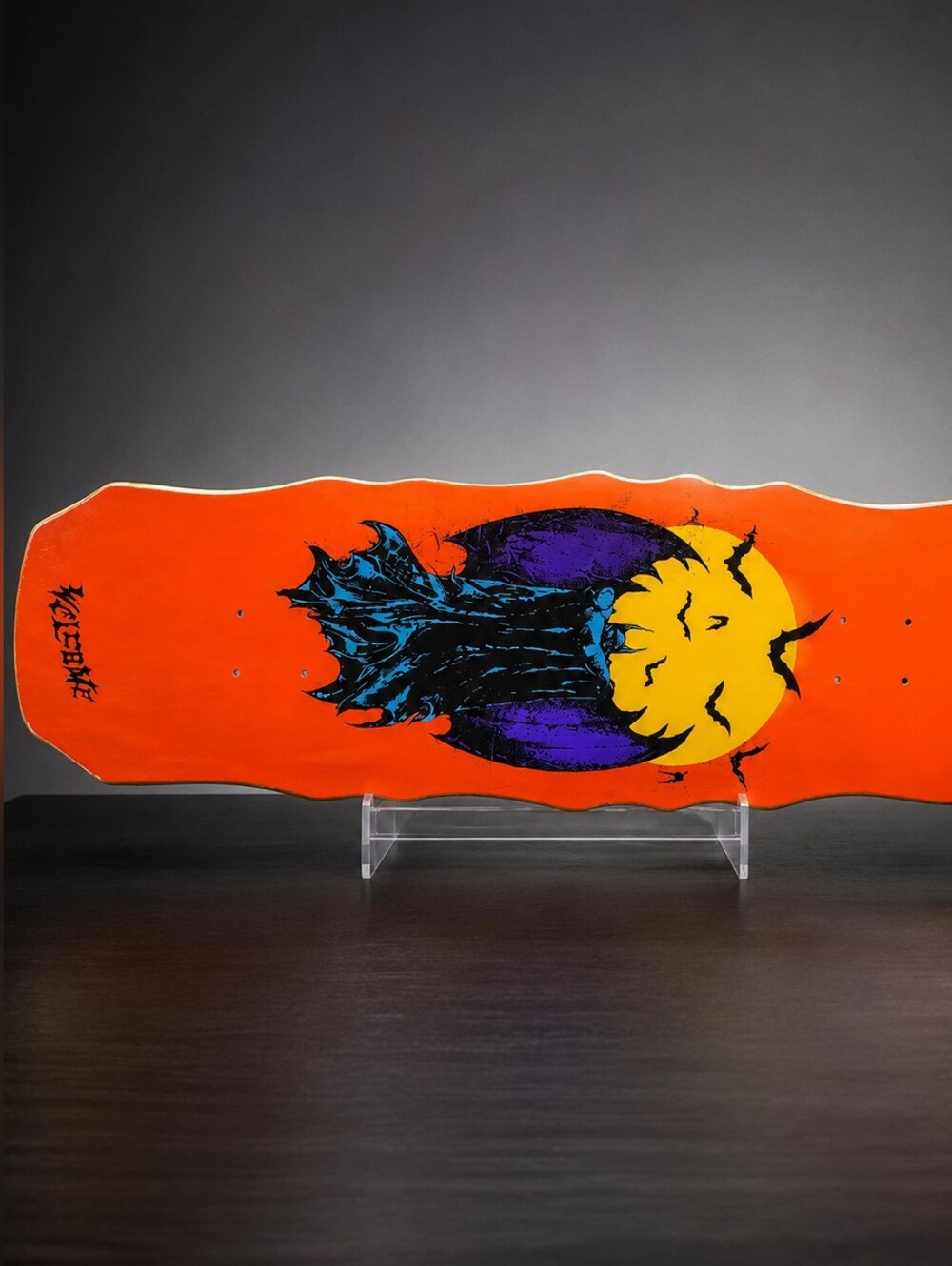 Welcome Skateboards x Batman Cloud Deck 10.0 – Orange / Black – Extremely Rare